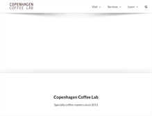 Tablet Screenshot of copenhagencoffeelab.com